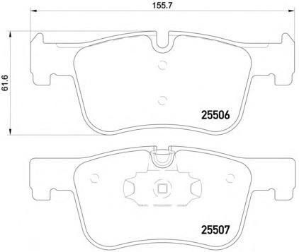 주문 34116850568 BMW 브레이크 패드 쉽게 설치 자동 브레이크 시스템 오래 지속 online manufacture