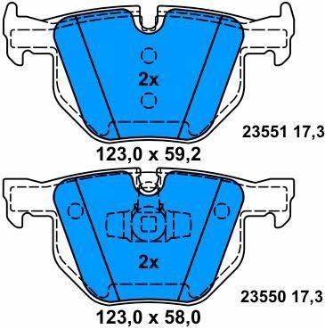 주문 화재 단열 34216769105 자동차 브레이크 패드 BMW X1 E84에 대한 피로 저항 online manufacture