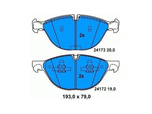 X6 E71 BMW 앞 브레이크 패드 34116778048 경직 방지 경직 방지
